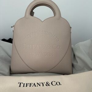 Tiffany & Co. Taupe Leather Tote